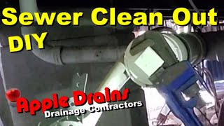 Blocked Drain Sewer Clean Out How To for Homeowners [upl. by Grannias]