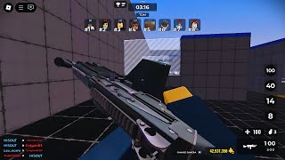 Roblox Gunfight Arena Mastering the M249 [upl. by Enimassej]