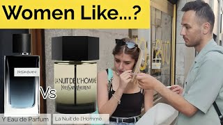 Girls react to Y EDP vs La Nuit de lHomme [upl. by Jules]