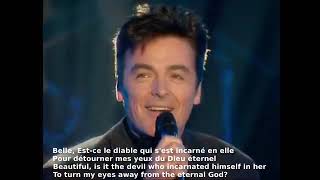 Belle by Garou Daniel Lavoie amp Patrick Fiori Notre Dame in Paris English amp French Lyrics Paroles [upl. by Giselbert]