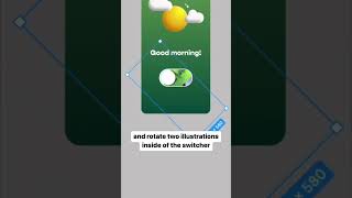 Day and night switcher in figma switch figma uiux toggle animation daynight designinspiration [upl. by Sunda561]
