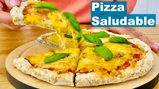 MASA SALUDABLE PARA PIZZA  2 TIPOS DE PIZZA SALUDABLE  PIZZA SIN GLUTEN  HEALTHY PIZZA BASE [upl. by Nesiaj227]