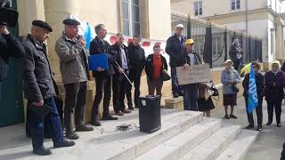 Manif retraités agricoles ModefAdraf à MontdeMarsan Landes [upl. by Alameda]