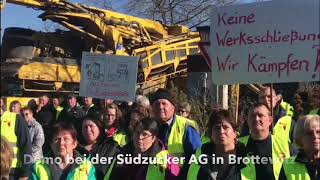 Demo gegen Schließung der Zuckerfabrik in Brottewitz [upl. by Ednew]