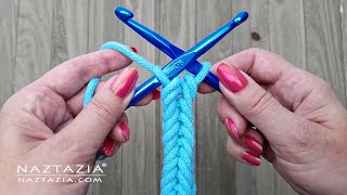 How to Crochet Cords with 2 Hooks DIY Tutorial [upl. by Ikey]