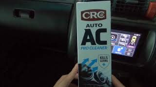 Cleaning car aircon evaporator with CRC Auto AC Pro Cleaner [upl. by Zola]