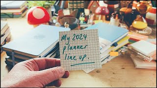 MY 2024 PLANNER DIARY amp WRITING JOURNAL LINE UP  getting organised for a productive 2024 [upl. by Mahala678]