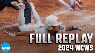 Texas vs Stanford 2024 Womens College World Series June 3  FULL REPLAY [upl. by Nnaaras]