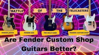 Are Fender Custom Shop Telecasters Better Than Other Telecasters [upl. by Neelear434]