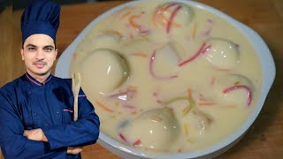 Lab e Shireen Recipe By Chef M AfzalRasmalai Walai Lab e Shireen [upl. by Ettesus]