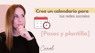 Cómo crear un CALENDARIO EDITORIAL para redes sociales PASOS [upl. by Ludlew]