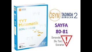 345 TYT MATEMATİK SAYFA 80 81 ÖRÜNTÜLÜ SAYI GRUPLARI ÖSYM TADINDA 2 [upl. by Repsaj]