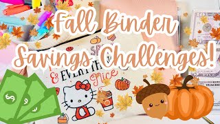 BudgetSavings Video Fall Binder Savings Challenges Cash Stuffing [upl. by Enitsenre]