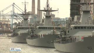 75th anniversary of Naval Service marked in Dublin [upl. by Eenej]