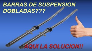 Enderezado de barras de suspensión Bastones de motos [upl. by Reivaj]