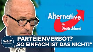 AFDVERBOTSDEBATTE „Man kann nicht einfach eine Partei verbieten auch wenn sie in Teilen übel ist“ [upl. by Evslin]