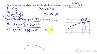 Calculus ABBC – 510 Introduction to Optimization Problems [upl. by Errehs]