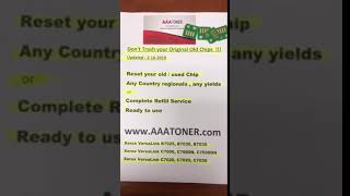 Reset your old  used Toner Drum Chip for Xerox VersaLink B7025 B7030 B7035 Refill by AAATONERCOM [upl. by Ssidnac]