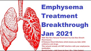 Emphysema Treatment Breakthrough 2021  Treats COPD Chronic Bronchitis amp Lung Disease [upl. by Hamil]