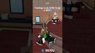 MM2 Pretending To Be Dead roblox robloxmm2 mm2 [upl. by Attenaj]