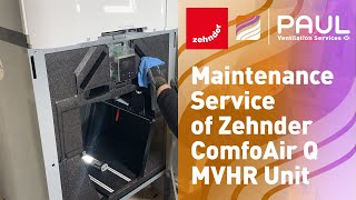 Maintenance of Zehnder ComfoAir Q MVHR [upl. by Ruel269]