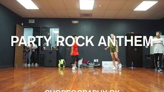 PARTY ROCK ANTHEM by LMFAO ft Lauren Bennett amp GoonRock  Aidan Prince  Choreo Coco Natsuko [upl. by Chyou]