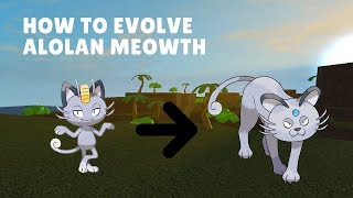 Pokemon Brick Bronze  How to evolve Alolan Meowth [upl. by Alekehs]