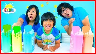 3 Color Mystery Slime Art Challenge [upl. by Noraha]