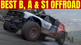 Best OFFROAD cars for B A and S1 class Forza Horizon 5 [upl. by Acissey]