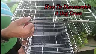 How To Disassemble A Dog Crate allpetmatters dog dogcrates [upl. by Tammie]