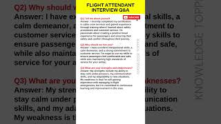 Flight Attendant Interview Questions and Answers  Flight Attendant Job Interview [upl. by Toomay]