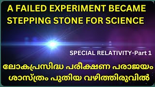 Special Relativity Part 1 Malayalam Michelson  Morley Experiment [upl. by Housum494]