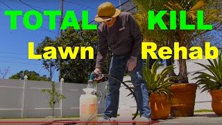 How To Kill A Lawn With Glyphosate or quotRoundUpquot [upl. by Aeriel]