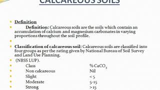 Calcareous Soil and their Management [upl. by Ennaharas]