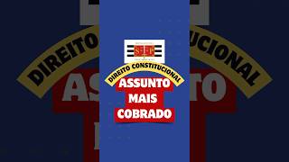 TJSP ESCREVENTE 2024  ASSUNTO MAIS COBRADO EM DIREITO CONSTITUCIONAL escreventetjsp concursotjsp [upl. by Anuait]