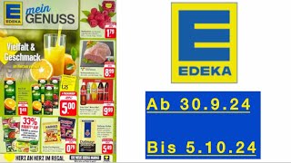 EDEKA Prospekt Angebote Rabatte Gültig von 30924 bis 51024​⁠Werbungde [upl. by Llednew619]