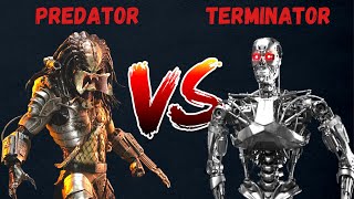 Predator VS Terminator FIGHT  WHO WINS YAUTJA VS T800 [upl. by Lebiram850]