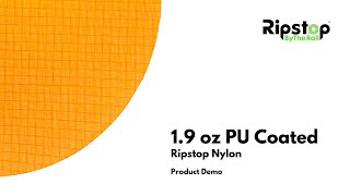 Fabric Demo  19 oz PU Coated Ripstop Nylon [upl. by Den]