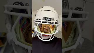 Oakley Legacy 24K Gold Visor on a 2024 Schutt F7 fyp foryou foryourpage nfl nflfootball [upl. by Laersi]