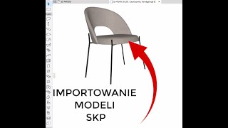 IMPORTOWANIE MODELI SKP  ARCHICAD [upl. by Weissmann]