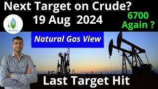 Crude oil analysis for Monday 19 Aug 2024  Crude Oil Analysis Live trading  Natural Gas Target [upl. by Natloz435]