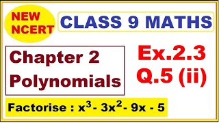 Class 9 Maths  Ex23 Q5 ii  Chapter 2  Polynomials  New NCERT  Ranveer Maths 9 [upl. by Bindman]