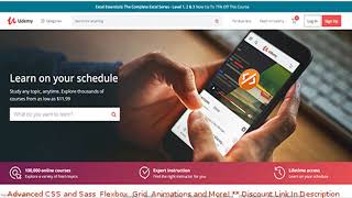 Advanced CSS and Sass Flexbox Grid Animations and More coupon  udemy discount [upl. by Kurr388]