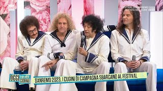 Sanremo 2023 I Cugini di Campagna sbarcano al Festival  Oggi è un altro giorno 07022023 [upl. by Atsok]