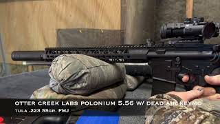 Otter Creek Labs Polonium 556 w Dead Air KeyMo on Custom 145quot M4 [upl. by Treharne]