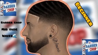 How To Do A Mid Fade With Waves Tutorial Barber Chop [upl. by Oivat407]