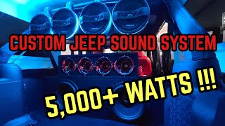 Custom PRV Audio  Timpano Audio Sound System in a Jeep Wrangler  Miami Florida [upl. by Sup]