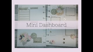 Plan with Me  Mini Dashboard Happy Planner [upl. by Atinav]