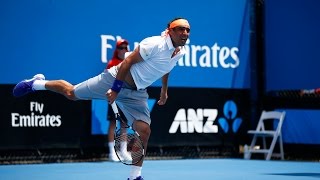 David Goffin vs Marcos Baghdatis Highlights Australian Open 2015 [upl. by Oht]