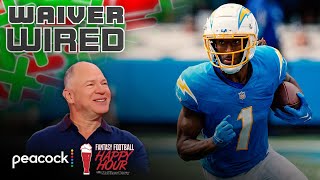 NFL Week 3 Waiver Wire Chiefs RBs Quentin Johnston more  Fantasy Football Happy Hour FULL SHOW [upl. by Ardnaskela]